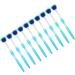 10-Piece Tongue Scraper Set - Long Handle Ergonomic Silicone Cleaning Brush for Oral Health & Fresh Breath - Blue - Buy Online on SooperMarket.com