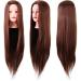 Cikonielf Hair Training Head - Synthetic Fiber for Web Design & Coloring Practice - Washable with Shampoo - Buy Online on SooperMarket.com