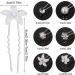 AUXSOUL Bridal Hair Pins - Crystal Pearl U-Shaped Diamond Clips for Wedding - 30Pcs (6 Styles) - Buy Online on SooperMarket.com