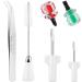 6 Pieces Sewing Machine Cleaning Kit Includes Tweezers Double Headed Lint Brush 4 Pieces Short Screwdriver  Flathead Cross Head Screwdrivers Mini Portable Screwdriver for Repair Machine Sewing Tools