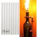 12pcs Fiberglass Tiki Wicks - Long Lifespan Replacement for Bottle Tiki Torches & Oil Lamps | Outdoor Garden Lighting Decor - Buy Online on SooperMarket.com