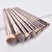 LAXED 10Piece Makeup Brushes Champagne Gold Foundation Brushes Eye Shadow Brushes - Buy Online on SooperMarket.com
