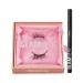 Glamnetic Princess Magnetic Eyelashes with Cocoa Dreams Felt Tip Eyeliner | 60 Wears Reusable Faux Mink Lashes with Brown Waterproof Liner Pen
