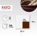 Fato Disposable Paper Napkins - 50 Pack 33x33 cm 4-Folded 2-Layer Chocolate Color Ideal for Lunch & Buffets - 100% Pure Cellulose FSC Certified - Buy Online on SooperMarket.com