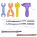 AUXHCYL 6 Pack Silicone Baby Teething Toys for 0-6 Months - Hammer, Wrench, Spanner, Pliers Shapes - Molar Teether Chew Toys for Infants - Buy Online on SooperMarket.com