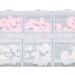 Nail Art Decoration Pink and White Heart Shape Nail Art Accessories Cute 3D Safe for DIY - Buy Online on SooperMarket.com