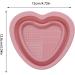 Veeteah Silicone Makeup Brush Cleaner Bowl - Heart Shape Silicone Make up Brush Cleaner - Portable Washing Tool for Brushes Sponges Brush Cleaning Pad pink - Buy Online on SooperMarket.com