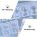 2pcs Coaster DIY Doll Shape Pendants Silicone Baking Mold Ornaments Adorable Ornament Dessert 11.5X6.3X2.4CM White - Buy Online on SooperMarket.com
