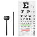Eye Chart Snellen Eye Chart Wall Chart with Hand Pointer and Eye Occluder for Eye Medical Exams (3 Piece Set)