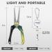 TRUSCEND Fishing Pliers Set with Zinger Retractor | Saltwater Resistant Teflon Coated | Multi-Function Fishing Gear | Hook Remover Split Ring Plier | Fly Fishing Tools | Fishing Gifts for Men - Alpine Green - Buy Online on SooperMarket.com