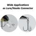 Dr.Fish Stainless Steel Split Ring 200LB-14mm 20 Pack - High Strength Flattened Hyper Wire Heavy Duty Lure Ring for Saltwater Fishing - Buy Online on SooperMarket.com