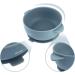 Olgs Silicone Bowl with Lid & Suction Cup for Babies | BPA-Free Dishwasher Safe Children's Dishes | Slipproof & Easy to Clean - Blue - Buy Online on SooperMarket.com