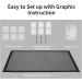 NWK Magic Pet Gate - Safe Enclosure for Pets to Play & Rest | 12 Hooks (30'' x 43'') - Buy Online on SooperMarket.com