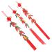 PRETYZOOM Colorful Decor Chinese New Year Chili Pendant Home Decor Red Decor Wedding Celebration Decor Tassel Fake Chili Red 50x8x1cm