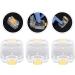 5Pcs Clear Denture Container Kit | Plastic Tooth Box | Transparent Membrane Denture Tablets - 4.5X4.5CM - As Shown - Buy Online on SooperMarket.com