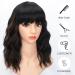 Colorfulpanda Short Black & Brown Wigs for Women - 14 Inch Synthetic Hair Ponytail for Party & Cosplay - Buy Online on SooperMarket.com