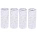 KALLORY 4 Rolls Mesh Roll Decor Gauze Tutu Fabric Tulle Spool Diy Clothes Supply Rhinestones Cloth Cap