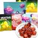 Mango peeling fruit fudge 70g/bag 50% white peach grape litchi fruit juice content soft candy chewing gummies healthy candy snack wedding candies casual desserts snacks gift (Purple grape 10bag) Purple grape 10bag