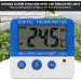 GOTOTOP Mini Alarm Thermometer Electronic Thermometer Instant Reading Large LCD Display Screen ABS Livestock Farm Indoor Outdoor (-50 + 70 ) - Buy Online on SooperMarket.com