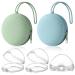 5 pieces of pacifier box for on the go 2 pieces of silicone pacifier storage and 3 pieces transparent plastic pacifier boxes portable dustproof pacifier box silicone pacifier storage box TZ-D