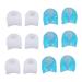 Anggrek Gel Toe Separators - 6 Pairs Silicone Relief Bunion Pain Corrector for All Shoes - Blue/White - Buy Online on SooperMarket.com