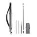 WILDAIR Marlin Spike with 6 Lacing Needles/Fids for Paracord or Leather Work Paracord FID Set Paracord Lacing Stitching Needles and Smoothing Tool Silver 6 Pack