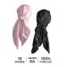 Mulberry Park Pure 19 Momme Silk Head Scarf Bandana - Prevent Frizz, Maintain Hairstyle, and Support Hair Regrowth - 36 Inch Square Black - Buy Online on SooperMarket.com
