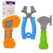 Sperric Teething Toys for Babies 0-6 Months   Silicone Teething Toys - Kids Tools Set for Boys and Girls with Hammer  Pliers  Drill   Double-Sided Texture for Gum Soothing   3pcs Green/Orange/Blue