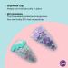Goody Kids Slideproof Hair Snap Clips - Nostalgia Glitter (2 Count) | Hinge Clips for All Hair Types - Pain-Free Accessories for Women and Girls - Buy Online on SooperMarket.com