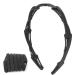 Foldable Headband Adjustable Headband Travel Headband Black Wave Hairband Headband Hair Accessories Headband(black)