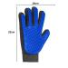 Boumour Fur Care Grooming Glove Set - Animal Hair Remover Brush for Dogs & Cats | Blue 2 Gloves Pet Fur Care - Buy Online on SooperMarket.com