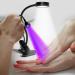 AORAEM Double-Headed UV LED Nail Lamp - Quick-Dry Manicure Dryer with Portable Gooseneck & Clamp | Professional Home & Salon Use - Black - Buy Online on SooperMarket.com