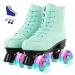 XUDREZ Roller Skates for Women Men Shiny Double Row Four Wheels Roller Skates Womens Roller Skates with Shoes Bag Flash Wheel Women's 10.5/ Men's 9