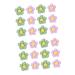 EXCEART 2pcs 1 12pcs Clothing Accessories Knitted Flower Charm Child Crochet Hair Accessories Yarn Purple Greenx2pcs 5X5X1CMx2pcs
