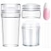 Clear Nail Stamper Silicone Jelly Stampers with Scraper - Silicone Nail Stamper French Tip for Nails Manicure Tools Nail Art Stamping Stamper for Manicure Tools Nail Art Design