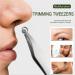 Dajidafu Nose Hair Trimming Tweezers Stainless Steel Nasal Hair Trimmer Grooming Scissor Eyebrow Trimmers Cleaning Tools - Buy Online on SooperMarket.com