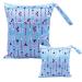Egurs diaper bag for on the go Wetbag 1 piece large + 1 piece medium arrow-blue