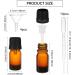 Benecreat 24 Pack 5ml Amber Glass Bottles | Refillable Essential Oil Bottles with Droppers Funnels & Labels - Perfect for DIY & Aromatherapy - Buy Online on SooperMarket.com