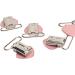 30-Pack Pink Galvanized Pacifier Clips - Perfect for Crafting & DIY Projects - Buy Online on SooperMarket.com