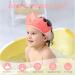 KAMHBE Kids Shower Cap Shield - Adjustable Crown Hair Wash Visor for Eyes, Ears & Face (Red) - Buy Online on SooperMarket.com