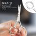 URAQT Nail Scissors Professional Stainless Steel Cuticle Scissors with Leather Pouch Sharp Manicure Scissors Pointed Beauty Scissors for Trimming Eyebrows Nose Hair Beard Finger & Toe Nail Care With Leather Case - Buy Online on SooperMarket.com