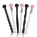 6-Piece Sponge Makeup Applicator Set - Washable Powder Puff & Brush for Flawless Foundation Concealer & Eyeshadow - Pink & Black - Buy Online on SooperMarket.com