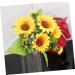 Zerodeko 2pcs 4 Artificial Sunflower Bouquet Simulation Flower Premium Material Yellow Sunflowers Decor Silk Sunflowers Artificial Flower Bouquet Fake Sunflower Props - Buy Online on SooperMarket.com