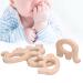 Alvinlite Baby Bite Toys - BPA-Free Beech Wood Elephant Rings for 0-12 Months | 5-Piece DIY Necklace & Bracelet Set - Perfect Baby Gifts - Buy Online on SooperMarket.com