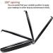 BLASHRD 3X Portable Folding Mirror with LED Light Makeup Mirror 10X Magnifying Glass 12 Lamp Bead Mini Mirror Black - Buy Online on SooperMarket.com