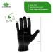 LAVAMED Dermatest Black Cotton Gloves - 100% Pure Cotton Protective Gloves (Size 6 S) for International Shipping - Buy Online on SooperMarket.com