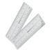 Nail Measuring Ruler Set | 10-Piece Ultra-Thin Transparent Tool for Precise Artificial Nail Measurement | International Shipping - Buy Online on SooperMarket.com