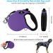 Philorn 5m Retractable Dog Leash for Medium to Large Dogs - One-Button Blocking Non-Slip Handle Reflective Up to 50kg - Purple - Buy Online on SooperMarket.com
