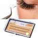Moum routes false eyelashes 60 knots single eyelashes 3D artificial eyelashes Lighter individual lashes eyelash effect with 1 tray eyelash extensions (9mm)