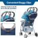 Caucko Baby Diaper Bag with Stroller Hook | Multifunctional Nylon Travel Backpack - Large Capacity Blue | Ideal for On-the-Go Parents - Buy Online on SooperMarket.com